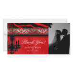 Thank You Photocard Chandelier Silver Red