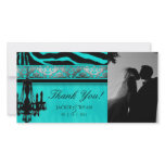 Thank You Photocard Chandelier Silver Turquoise