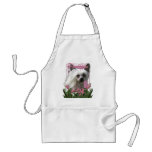 Thank You - Pink Tulips - Chinese Crested - Kahlo Aprons