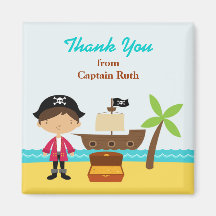 Thank You Pirate Magnet