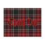 Thank You Postcard - Red Plaid*