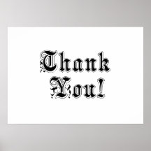 Thank You Print