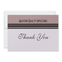 Thank you purple with black