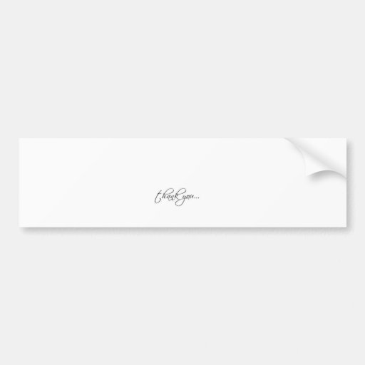 thank you scriptina bumper sticker