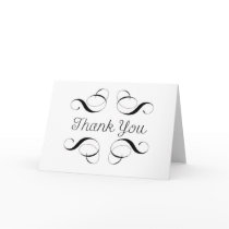 Thank You - Simple Style Black and White Card