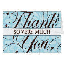 Thank you So Very Much Note Card