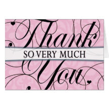 Thank you So Very Much Note Card