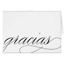 THANK YOU - SPANISH GREETING CARDS