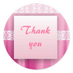 Thank you round stickers