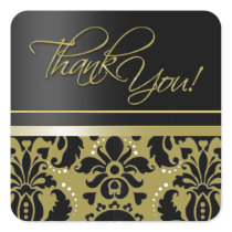 Thank You Sticker (Chaucer/black gold)