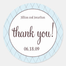 Thank You Sticker Template