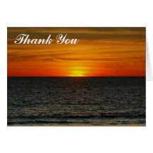 Thank You - Sunset Card