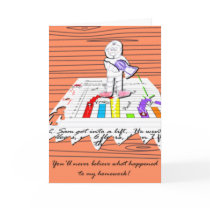 Thank you teacher greeting card