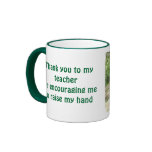 Thank You, Teacher:  Encouragement Mugs