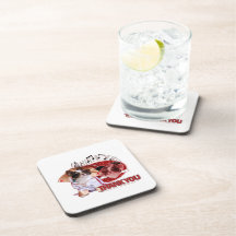 Thank You - Thank You Very Much - Chihuahua -Gizmo Beverage Coasters