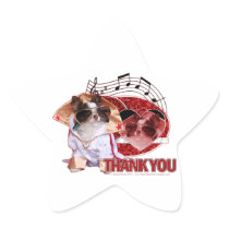 Thank You - Thank You Very Much - Chihuahua -Gizmo Star Stickers
