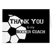 Thank You to my Soccer Coach Cards