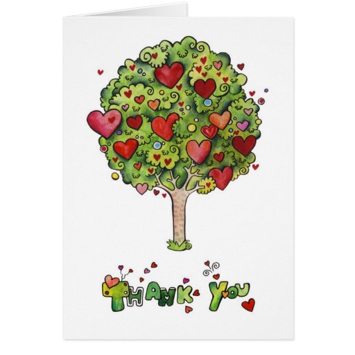 Thank You Tree Greeting Cards