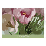 Thank You - Tulips (abstract) Card