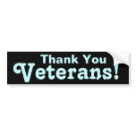 Thank You Veterans! bumper stickers