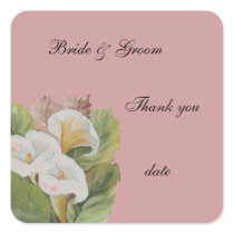 thank you wedding sticker
