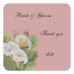 thank you wedding sticker