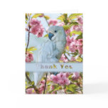 Thank You, White Parrot in Crab Apple Tree Card