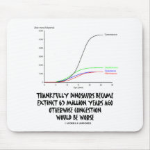 Thankfully Dinosaurs Became Extinct 65 Mil Yrs Ago Mouse Mat