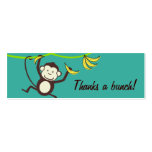 Thanks a Bunch, Monkey Gift Tags Business Card