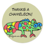 Thanks a Chameleon Personalised Stickers