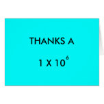 THANKS A MILLION - thank-you card