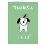 THANKS A MILLION - thank-you card