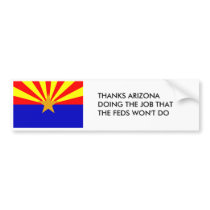 Thanks Arizona Bumper Sticker