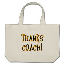 THANKS COACH! Tshirt or Gift Product Canvas Bags