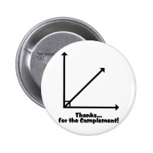 thanks for the complement pinback button