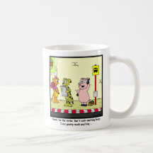 Thanks for the invite: Pig cartoon Coffee Mug