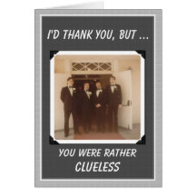 Thanks Guys Wedding Thanks - FUNNY Card