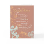 Thanks Nurse Brown with Wild Flowers Card
