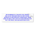 THANKS REPUBLICANS. bumper stickers
