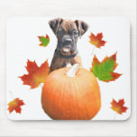 Thanksgiving boxer puppy mousepad