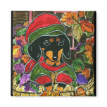 Thanksgiving Dachshund magnets