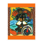 Thanksgiving Dachshund Postcards
