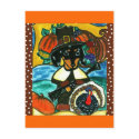 Thanksgiving Dachshund postcards