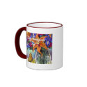 Thanksgiving Day Flowers & Pears Painting Mug
