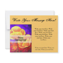 Thanksgiving Day Flowers & Poppy Painting - Multi