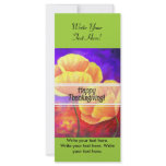 Thanksgiving Day Flowers & Poppy Painting - Multi rack cards