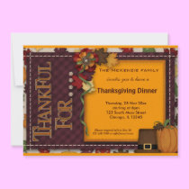 Thanksgiving Dinner invitations