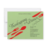 Thanksgiving Dinner Party Custom Invitations
