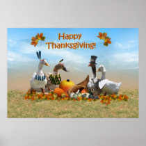 Thanksgiving Ducks Posters