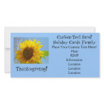 Thanksgiving! Family Photo Cards Blue Sunflower